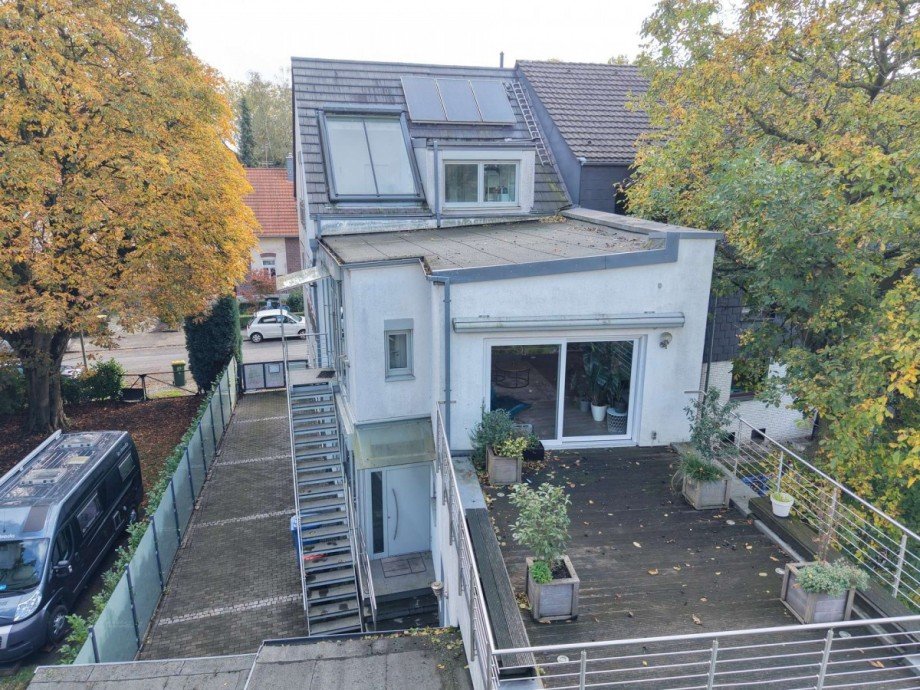 R�ckansicht Zweifamilienhaus Oberhausen