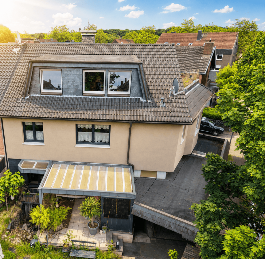 R�ckseite Einfamilienhaus Oberhausen